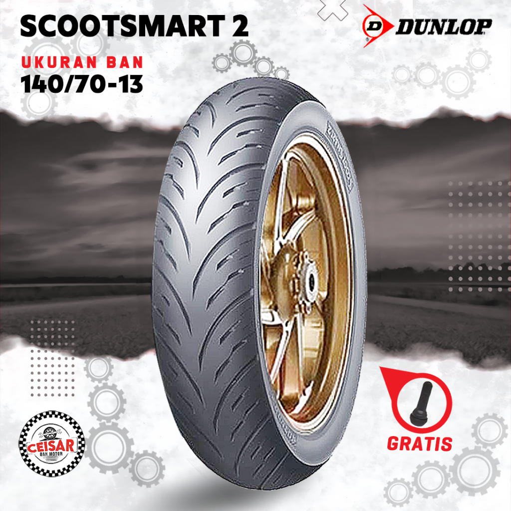 [PROMO MURAH] Ban Belakang Motor YAMAHA NMAX  DUNLOP SCOOTSMART 140/70 Ring 13 Tubeless