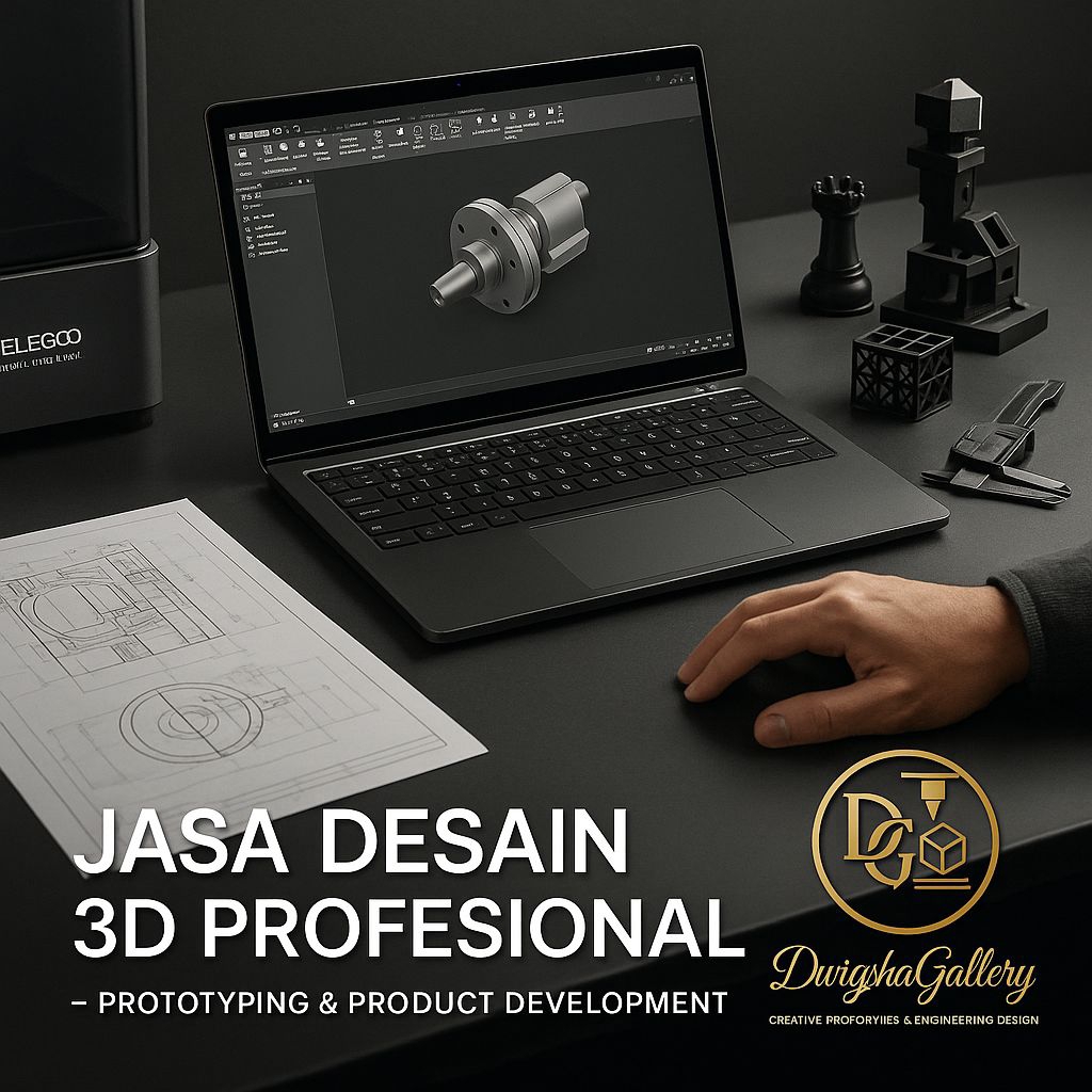 Jasa Desain 3D CAD &  Rendering Profesional
