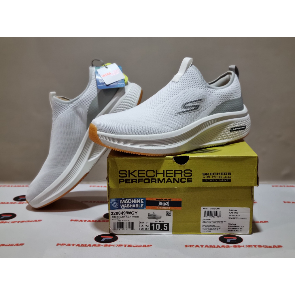 SIZE 44 ( 28.5 CM ) - ORIGINAL ASLI SKECHERS GO RUN ELEVATE UPRAISE 2.0 KNIT SEPATU LARI RUNNING PRI