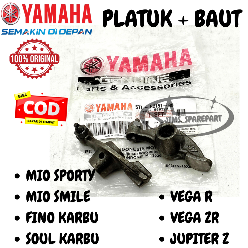 PELATUK KLEP BAUT YAMAHA 5TL MIO SPORTY SMILE FINO SOUL KARBU VEGA R ZR JUPITER Z ASLI YAMAHA YGP