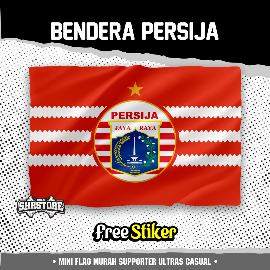 BENDERA MURAH PERSIJA JAKARTA BENDERA PERSIJA SUPORTER BESAR TERMURAH Bendera Flag Murah Persija Jak
