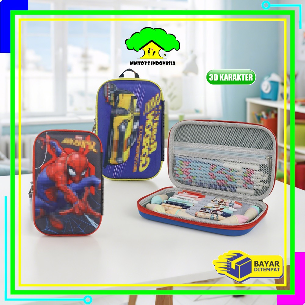 

MI-A82 Kotak Pensil 3D Karakter Kartun Lucu / Tempat Pensil Anak Sekolah / Kotak Pensil Besar Pencil Case Cartoon / Tempat Pinsil Kotak Besar Alat Tulis Import