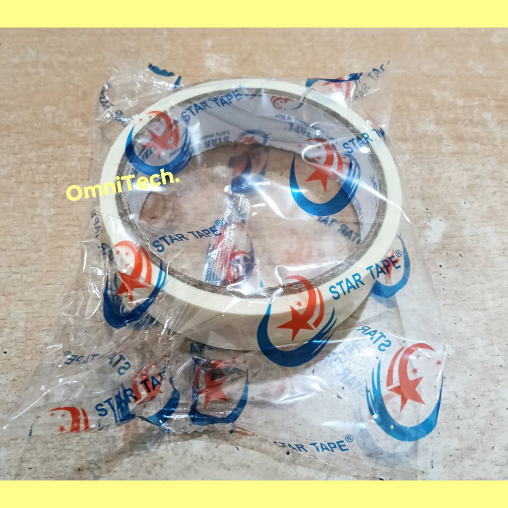 

Lem Lakban Kertas Masking Tape 1" Inch Inci 24mm 2,4cm Kecil 24 mm 2,4 cm
