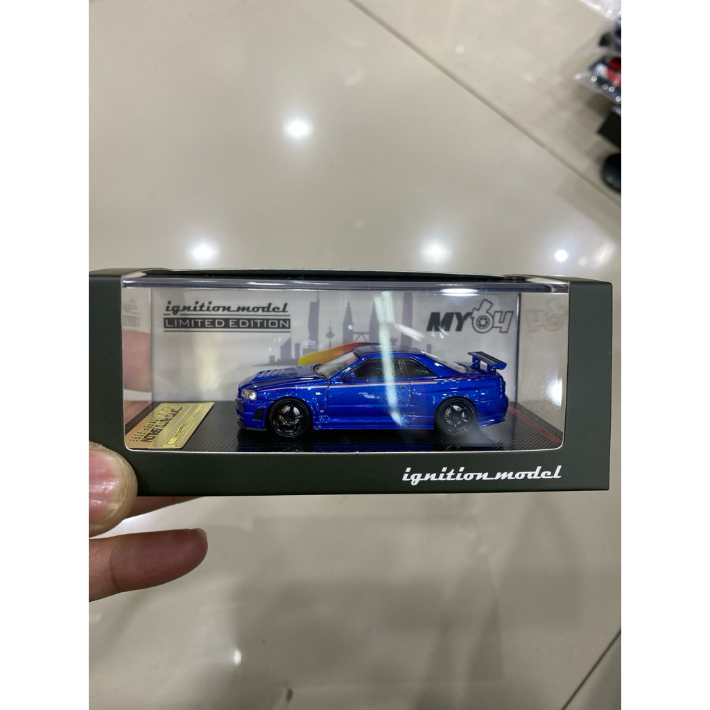 Ignition Model Skyline R34 Blue Tas KL 2025