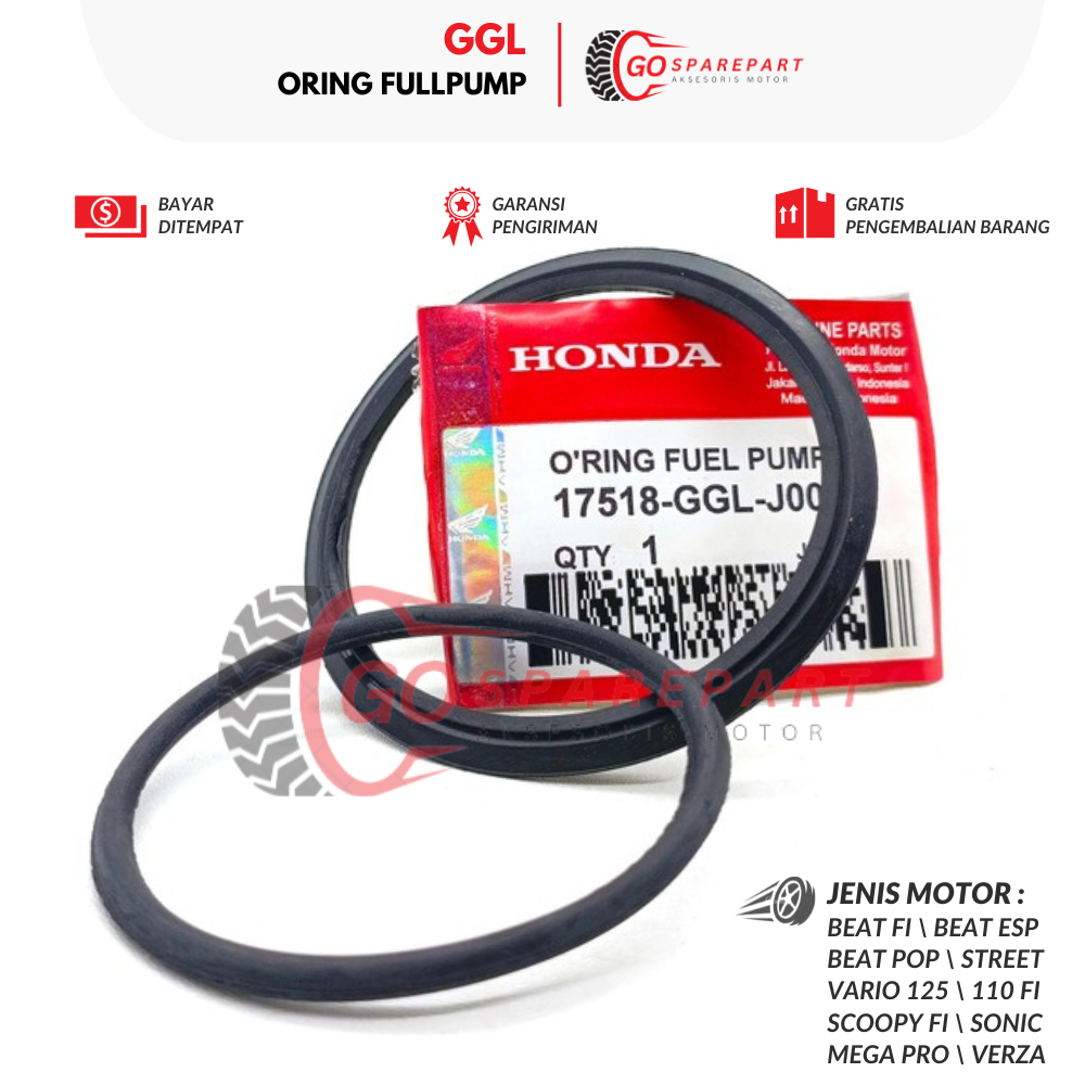 GGL ORING FULLPUMP MOTOR HONDA BEAT FI / SEAL FULLPUMP MOTOR BEAT POP / SEAL POMPA BENSIN VARIO 125 