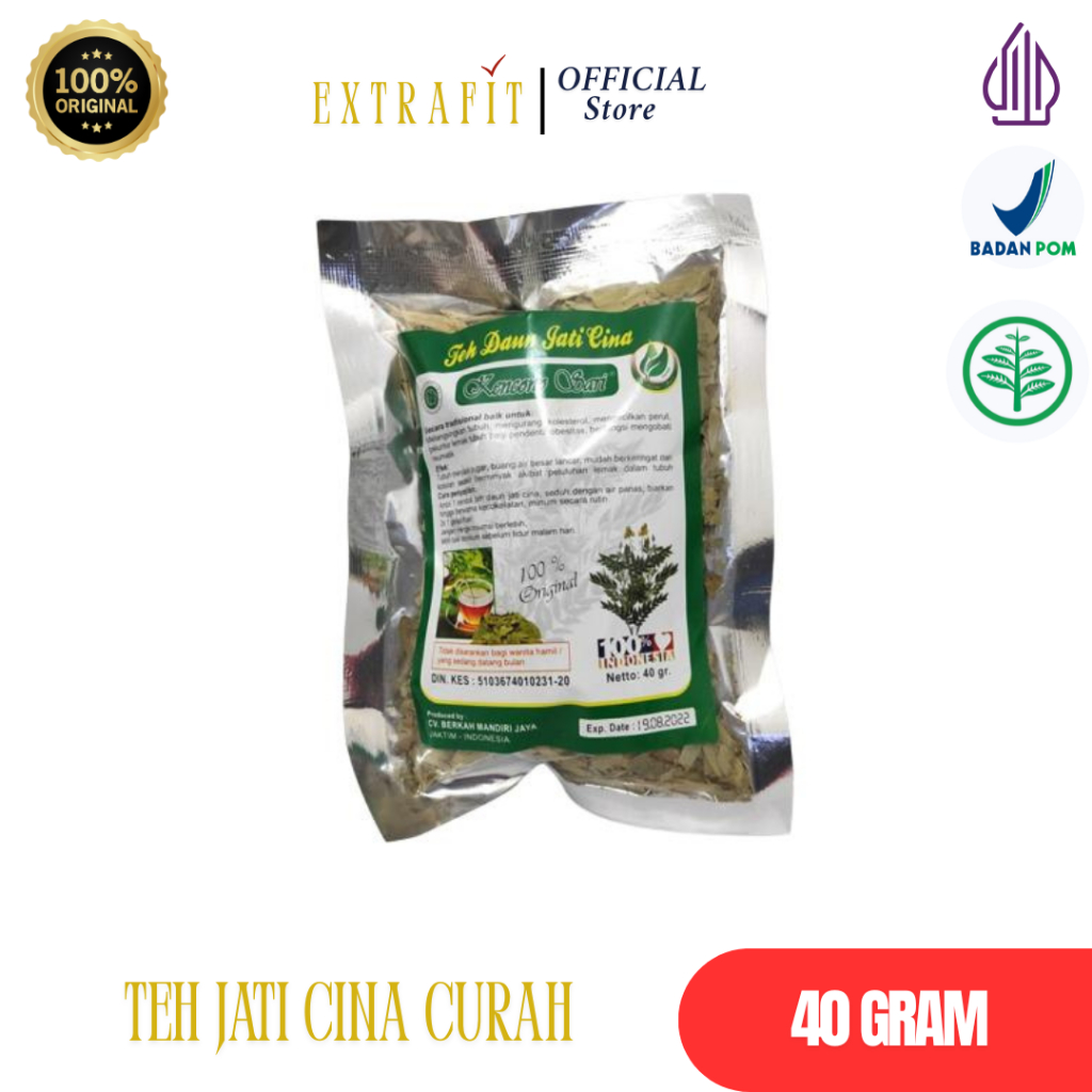 

Teh Herbal Alami Jati Cina Curah Kencono Sari 40gram