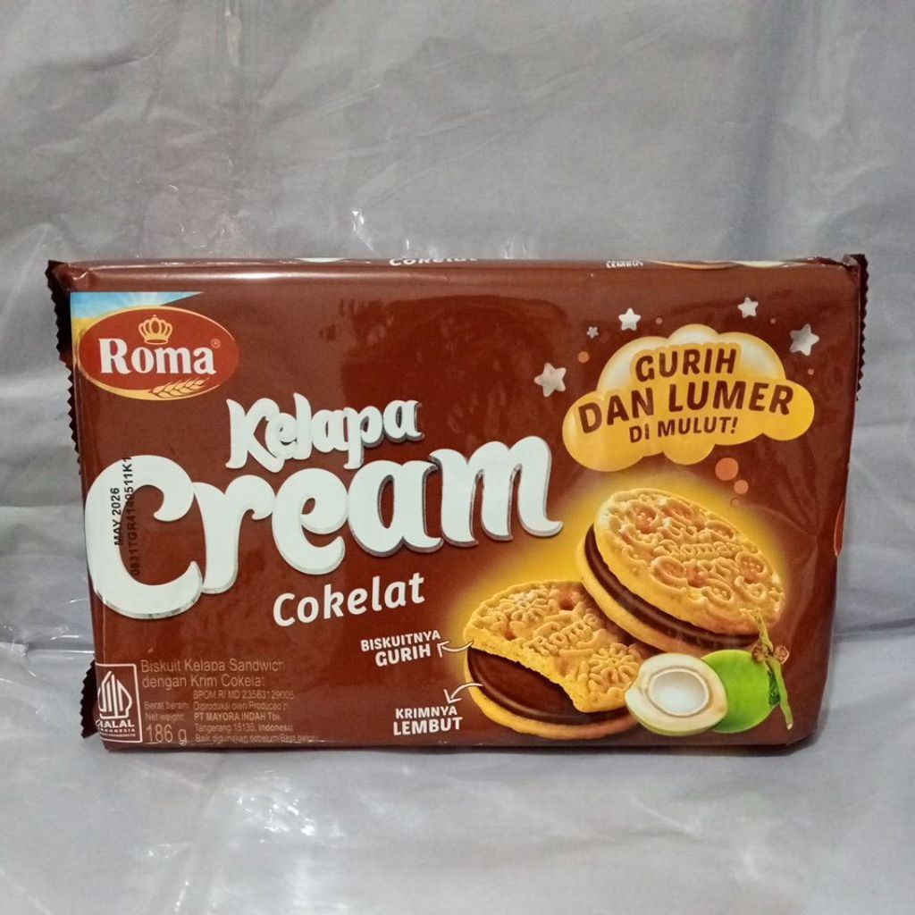 

Roma Kelapa Cream Cokelat 189g