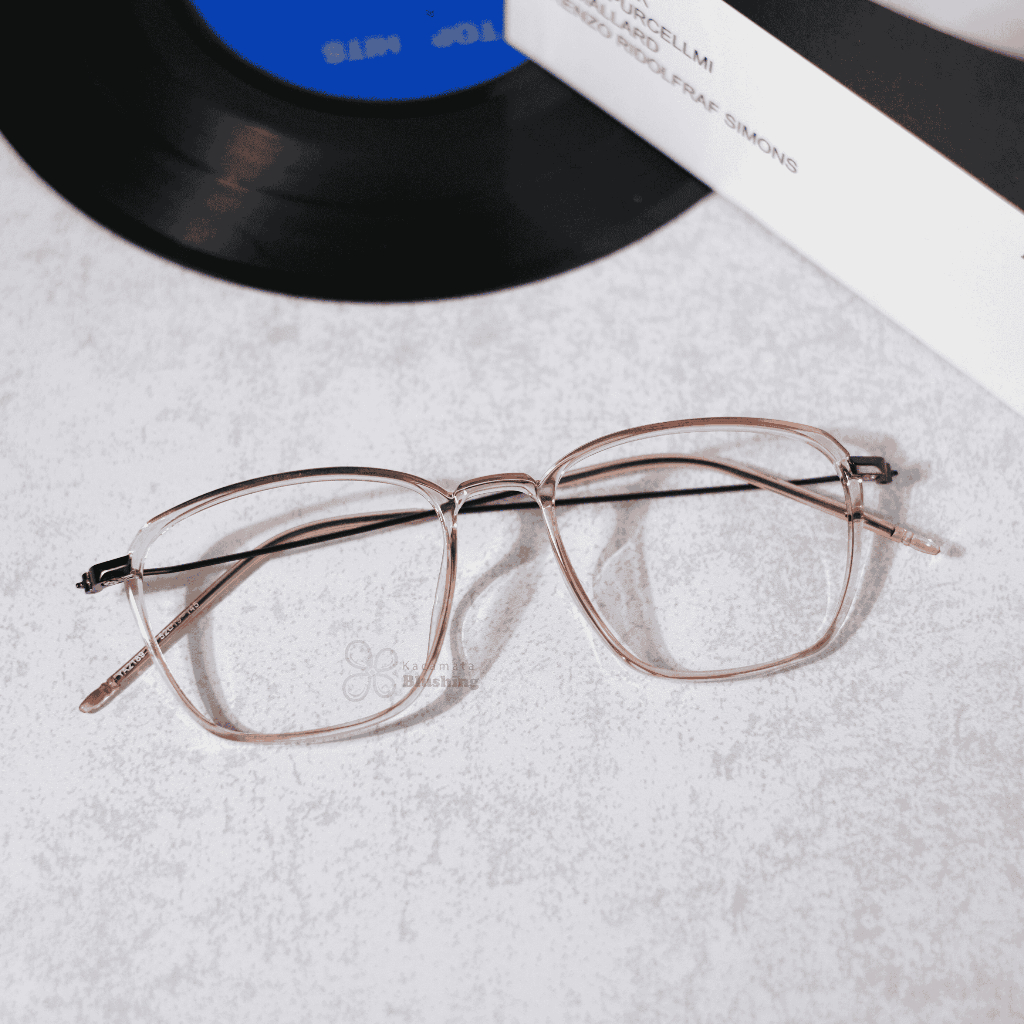 KACAMATA BLUSHING - Frame Kacamata Muezza Caramel Lentur Wanita