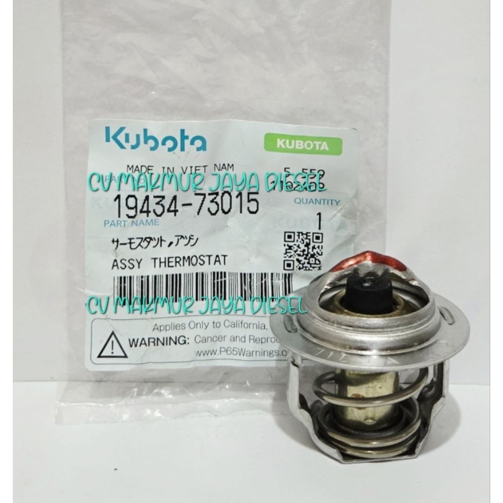Assy Thermostat DC35 19434-73015 Kubota Genuine