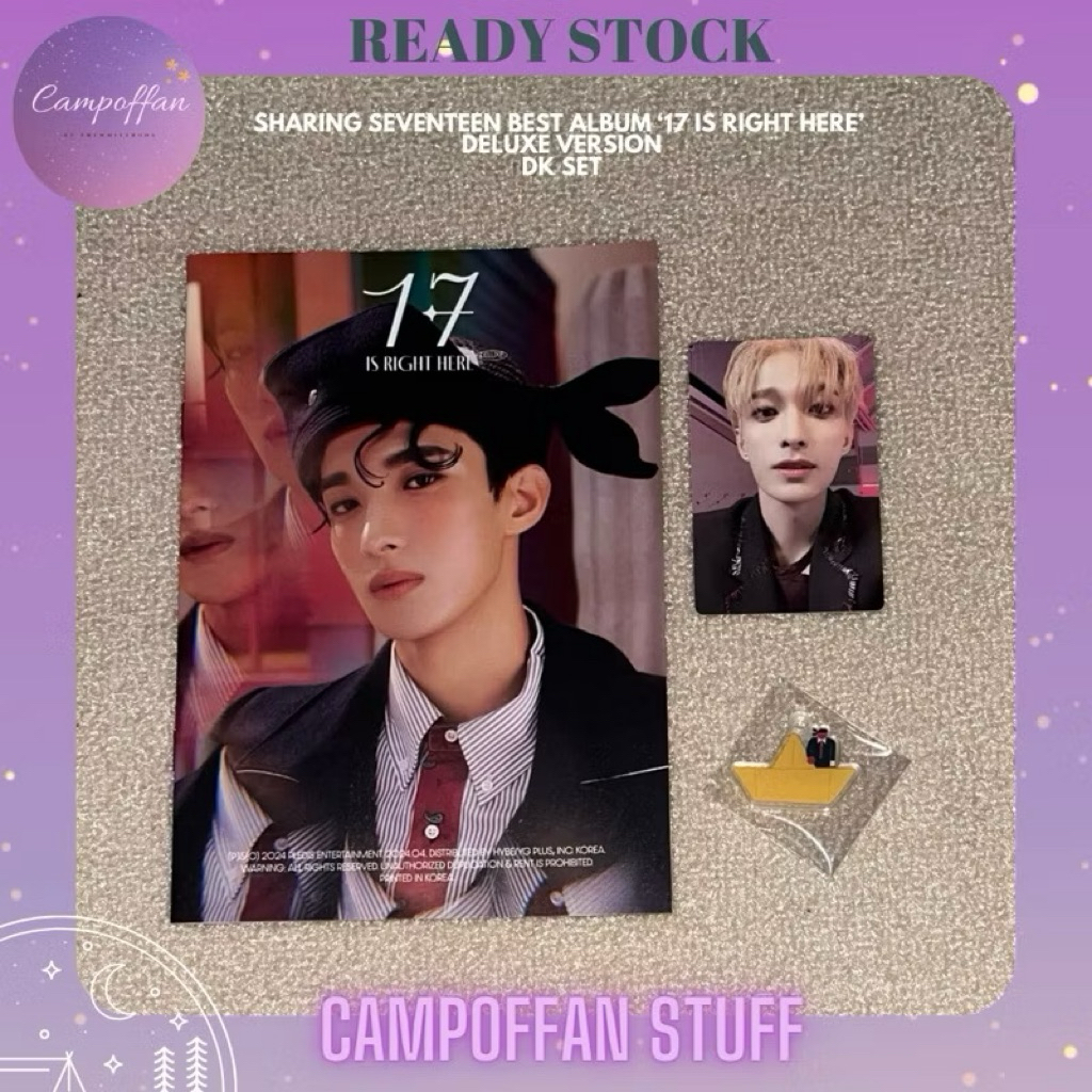 [READY] SEVENTEEN ALBUM 17 RIGHT HERE DELUXE VERSION • PHOTOBOOK PHOTOCARD KEYRING JEONGHAN DK