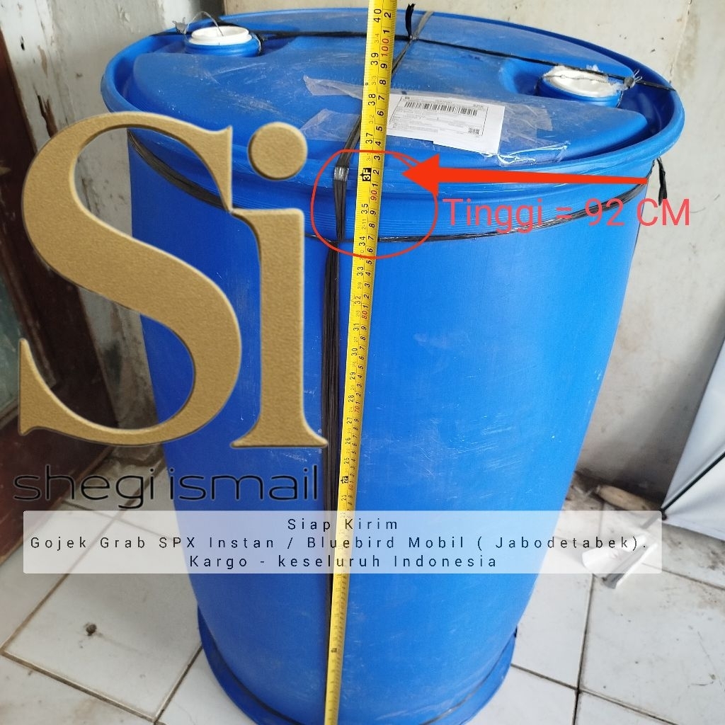 drum plastik hdpe tebal 200 liter drum plastik biru 200 liter tong plastik biru 200 liter kondisi ba