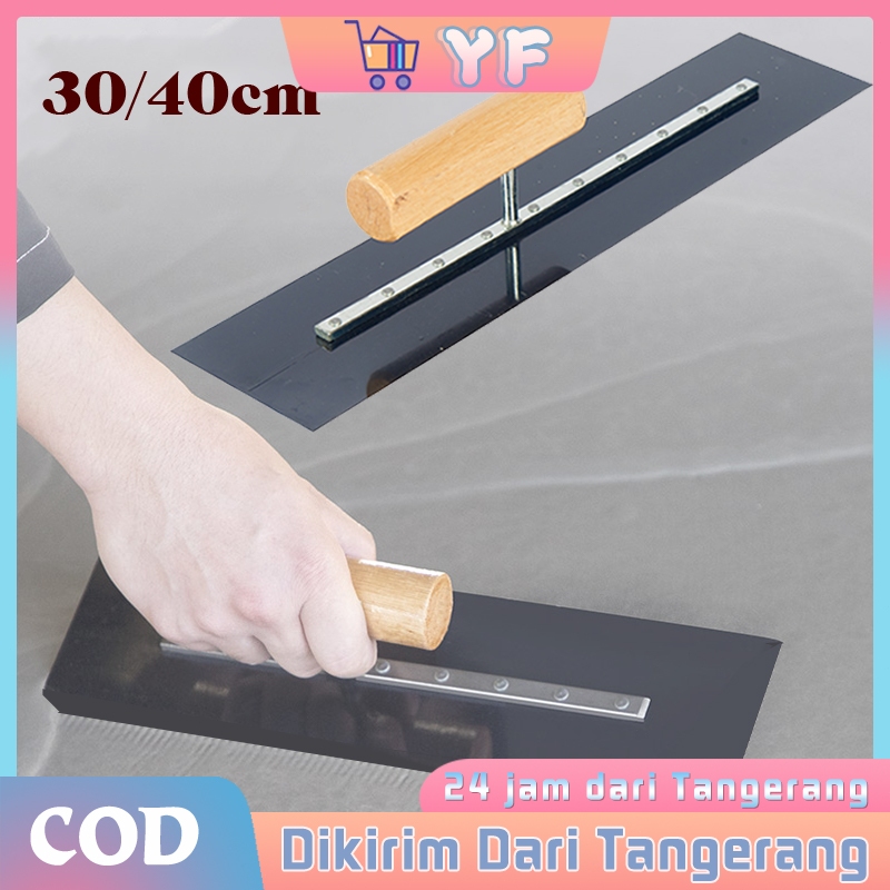 30cm/40cm Alat Penghalus Acian Tembok / Pisau Kuduk Semende / Bahan Baja Karbon
