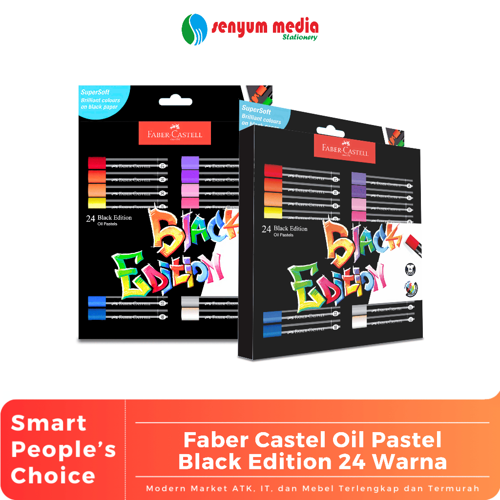 

FABER CASTEL - Oil Pastel/Krayon Minyak Black Edition 24 Warna | Krayon Minyak Black Edition ( 1 pcs 24 warna ) (S:PCS)