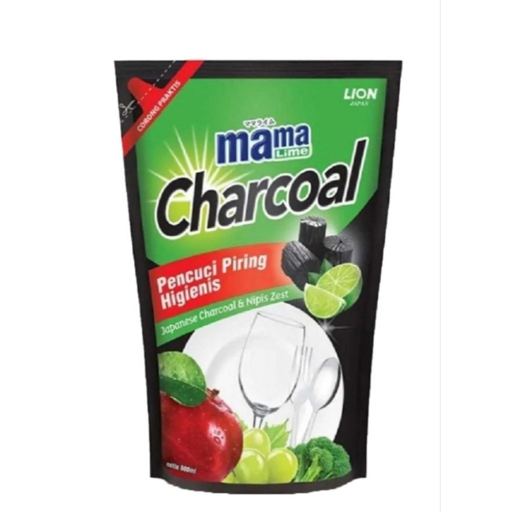 mama lemon Charcoal _sabun cuci piring mama lemon kemasan