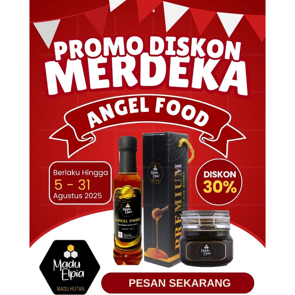 

Promo Merdeka - Madu Elpia Angel Food -Madu dengan citarasa manis asam