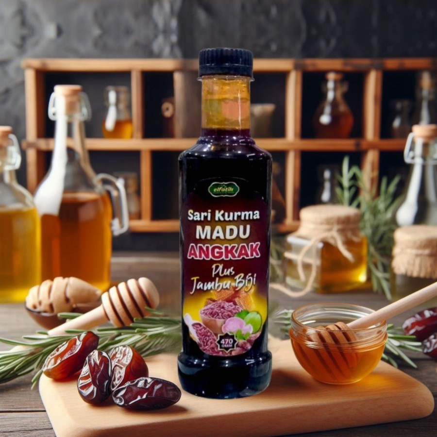 

sari kurma madu angkak plus jambu biji elfatih 470 gram