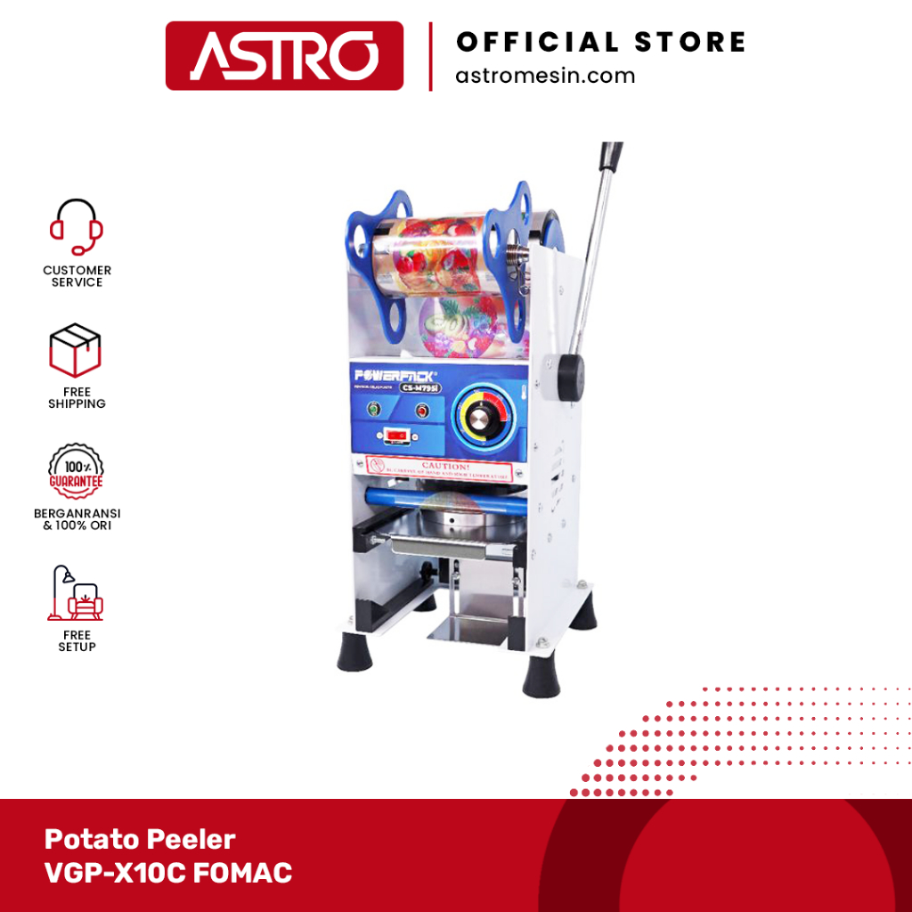 Mesin Segel Plastik Cup Sealer CS-M795I POWERPACK