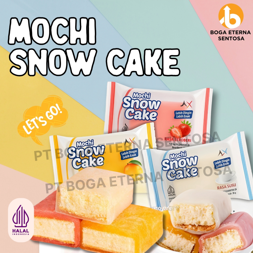 

MOCHI SNOW CAKE MANGGA SUSU COKELAT STRAWBERRY PANDAN/6 pcs FREE 1 pcs ( varian random )