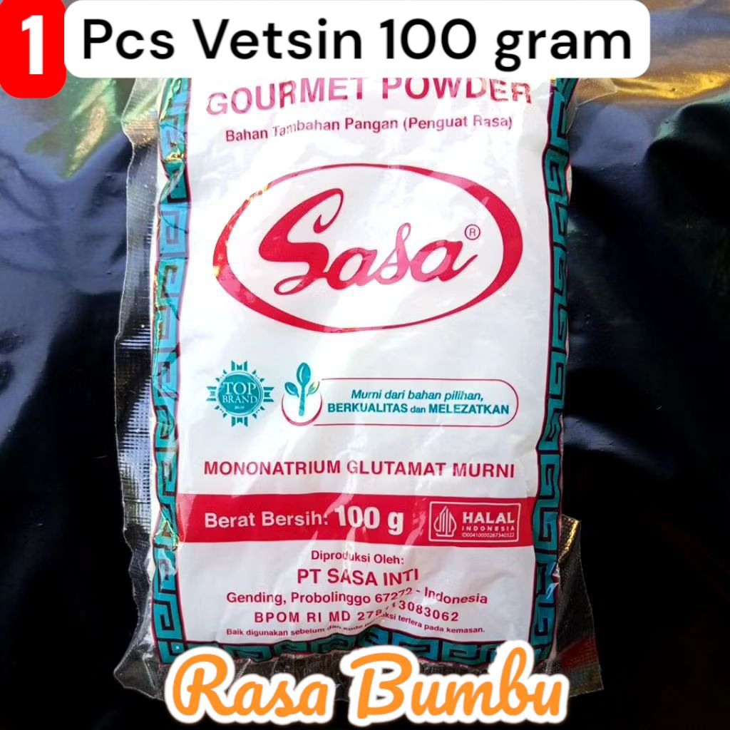 

Vetsin 100 g Cap Sasa Mononatrium Glutamat Murni 100% Indonesia