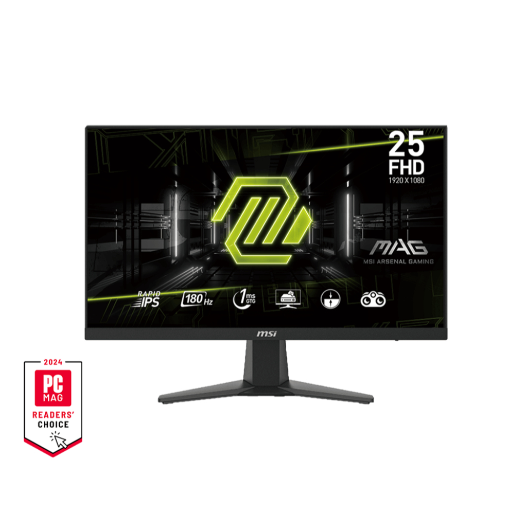 MSI MAG 256F Gaming Monitor 24.5" Rapid IPS, FHD, 180Hz, 1ms