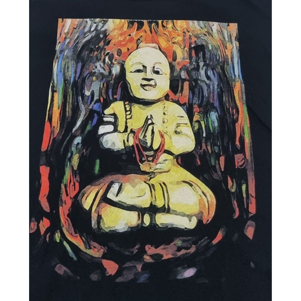 Kaos art lukisan motif Van Gogh abstrak