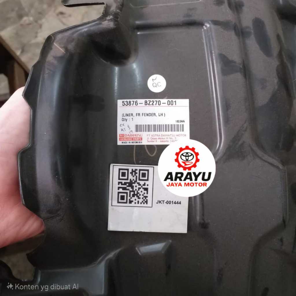 liner fender depan kiri grand new avanza xenia 53876-bz270