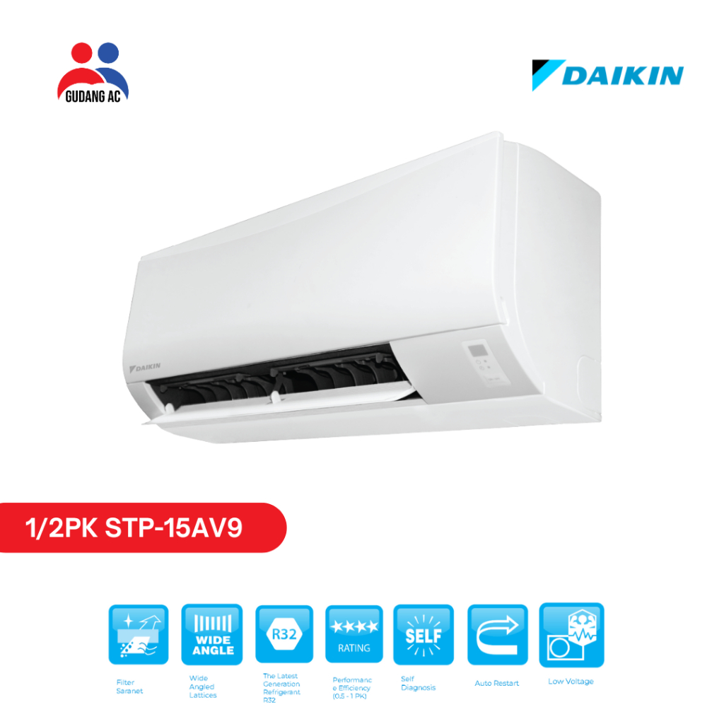 ac daikin 1/2pk STP-15AV9 plus pasang ac pekanbaru