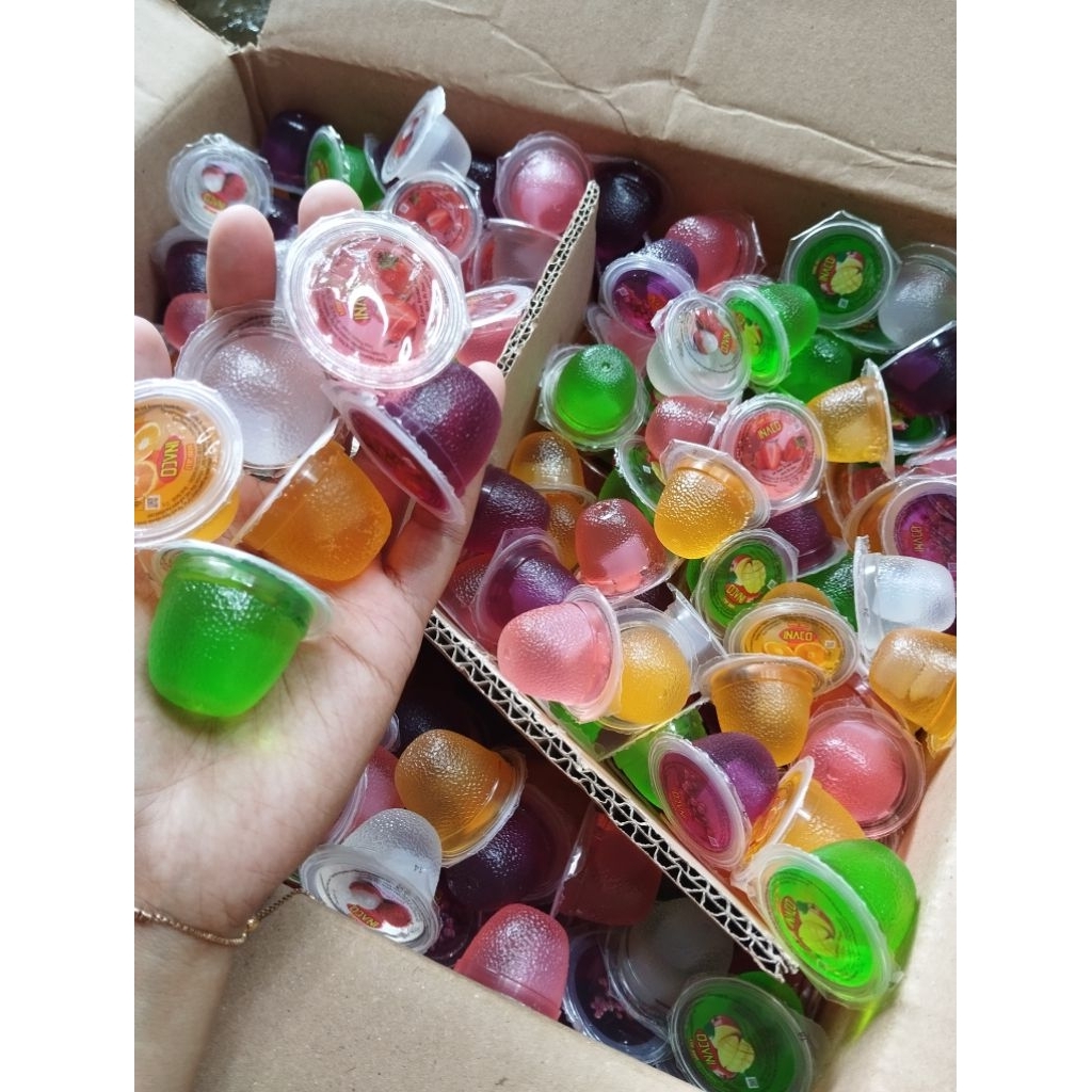 

Inaco MINIJELLY aneka rasa kemasan repack 1 kg.