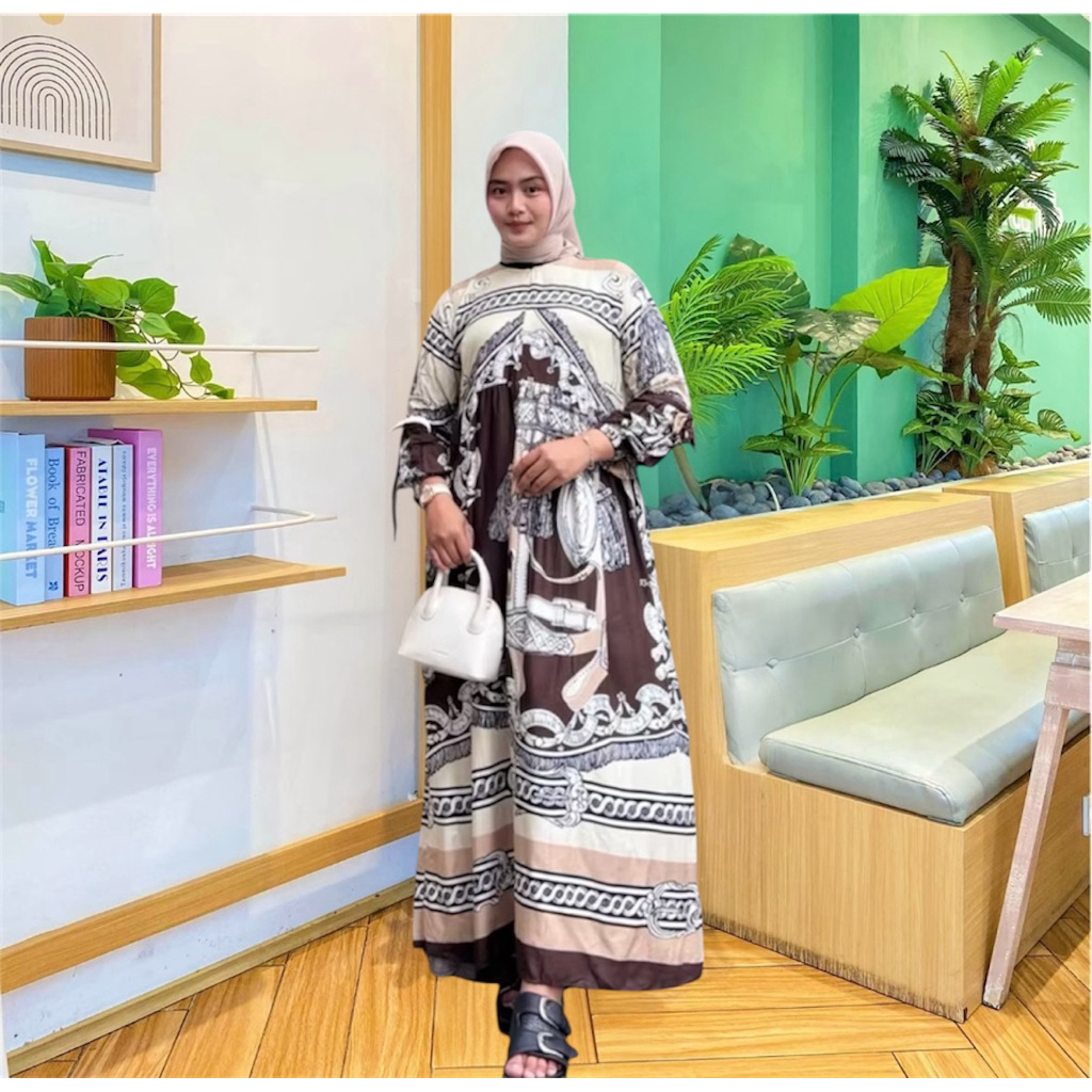 GAMIS ALENA TERBARU RAYON MOTOF KEKINIAN/GAMIS JUMBO BUSUI