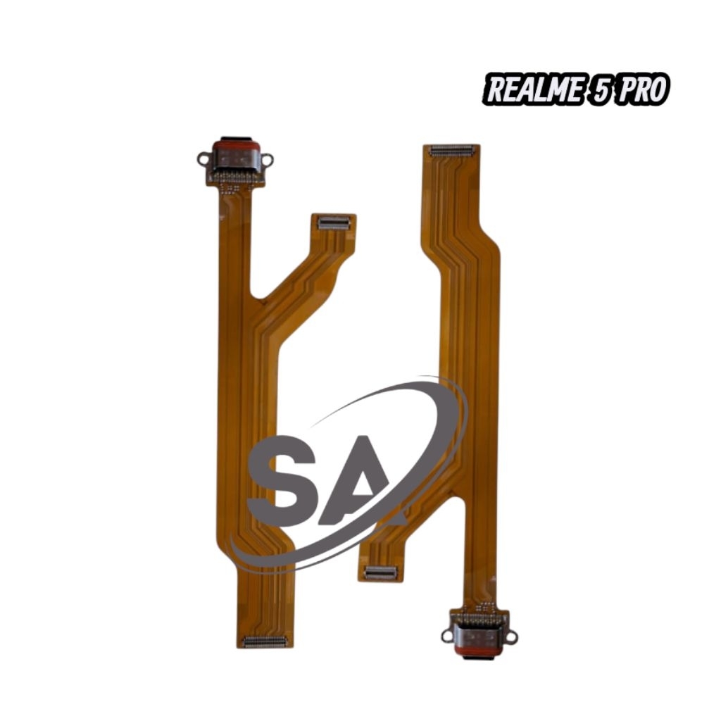 FLEXIBEL CHARGER REALME 5 PRO PLUS KONEKTOR CHARGER ORI