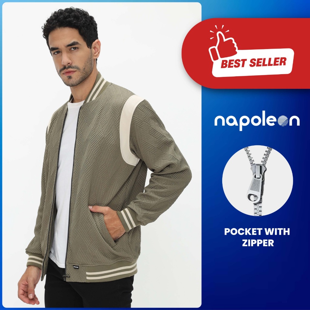 d&f Napoleon Jaket shoulder cut & sewn - Army Cream