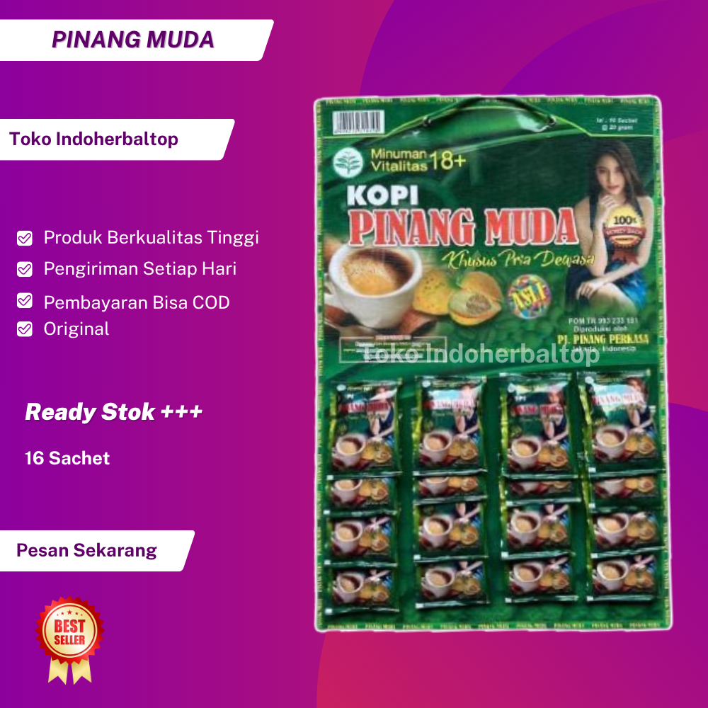 

P1NANG MUDA PAPAN 16 SACHET ORI 100%