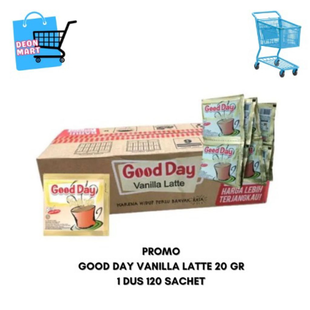 

PROMO GOOD DAY VANILLA LATTE 20 GR 1 DUS (120 SACHET)