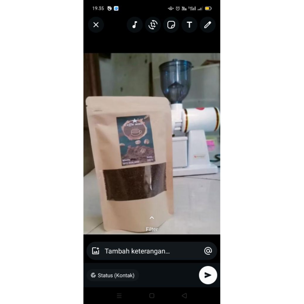 

kopi bubuk robusta 100,%