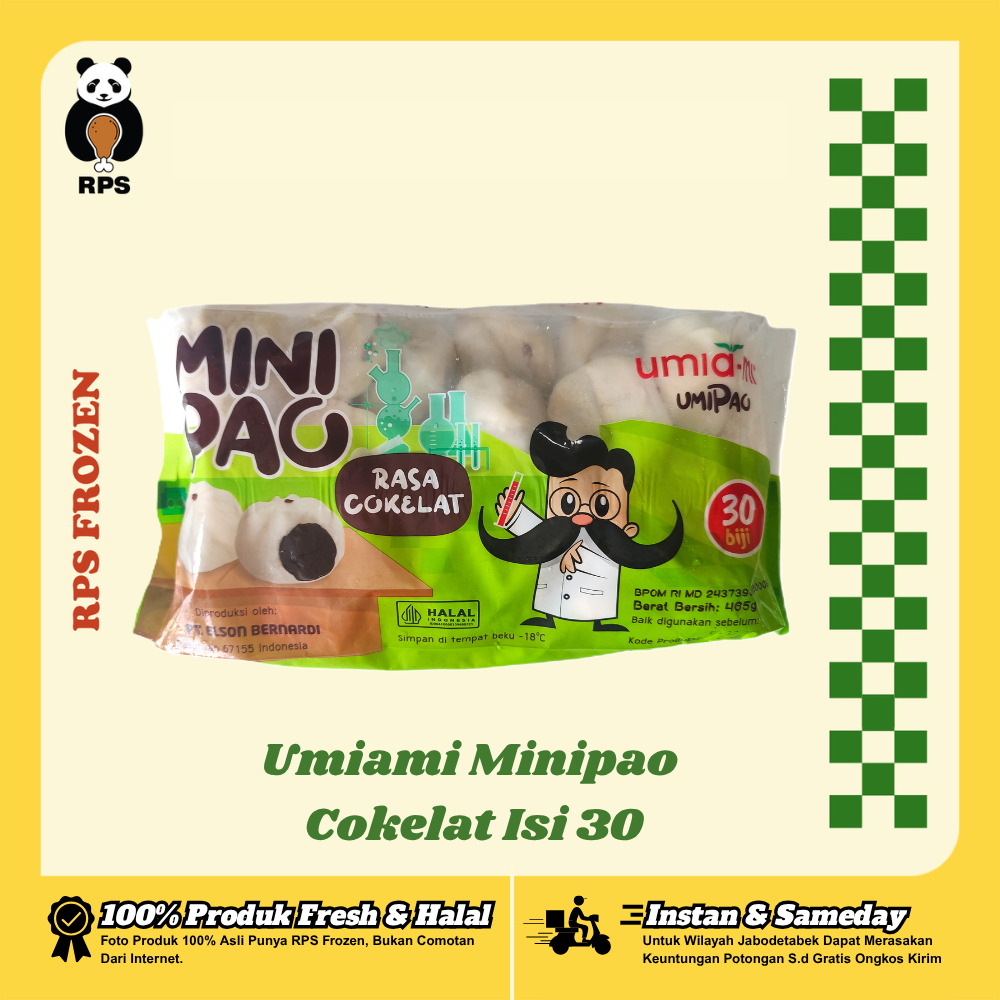 Umiami Minipao Cokelat Isi 30, Bapao Mini, Bapao Frozen