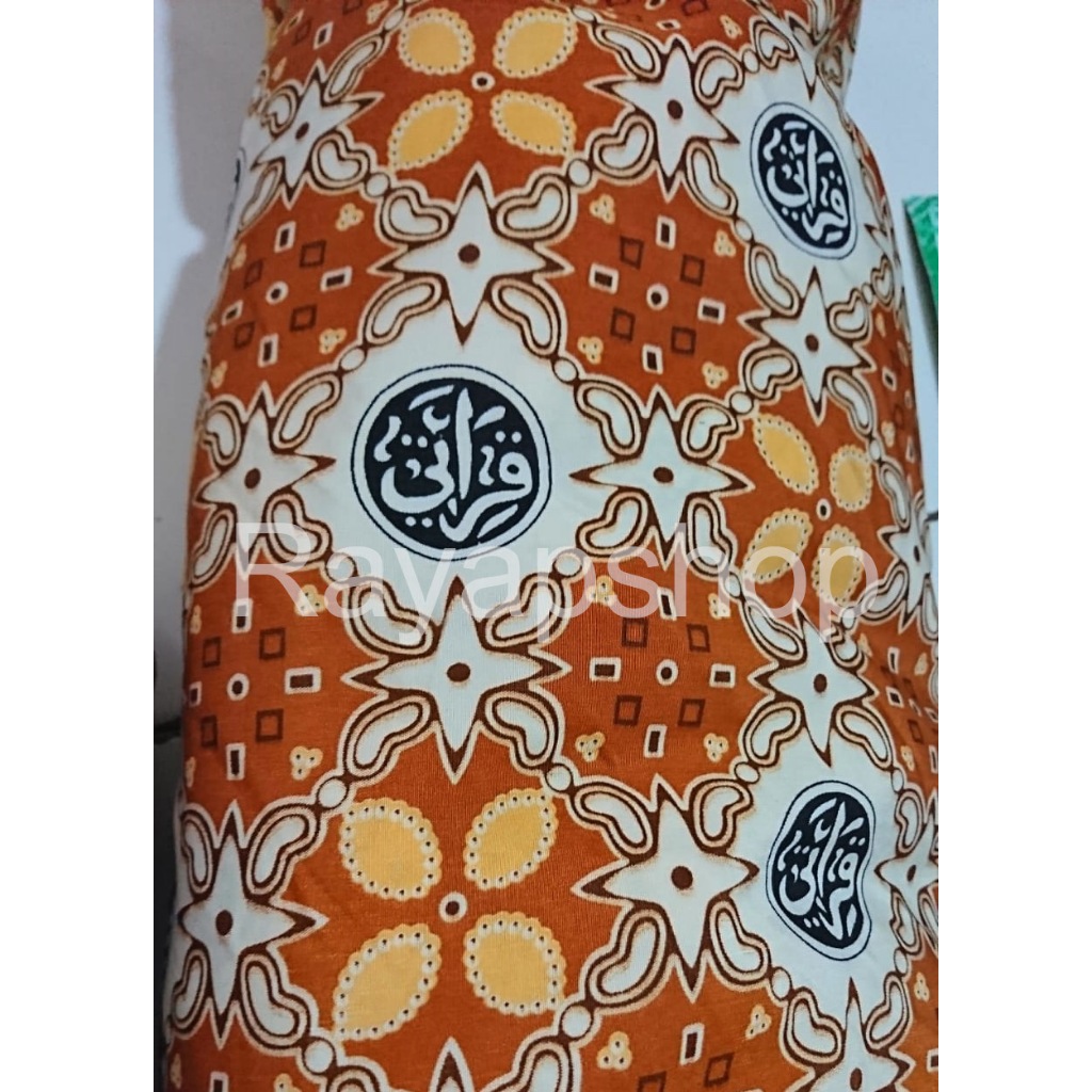 Bahan Kain Meteran Seragam Qiroati Batik Anak Sekolah Madrasah Oren