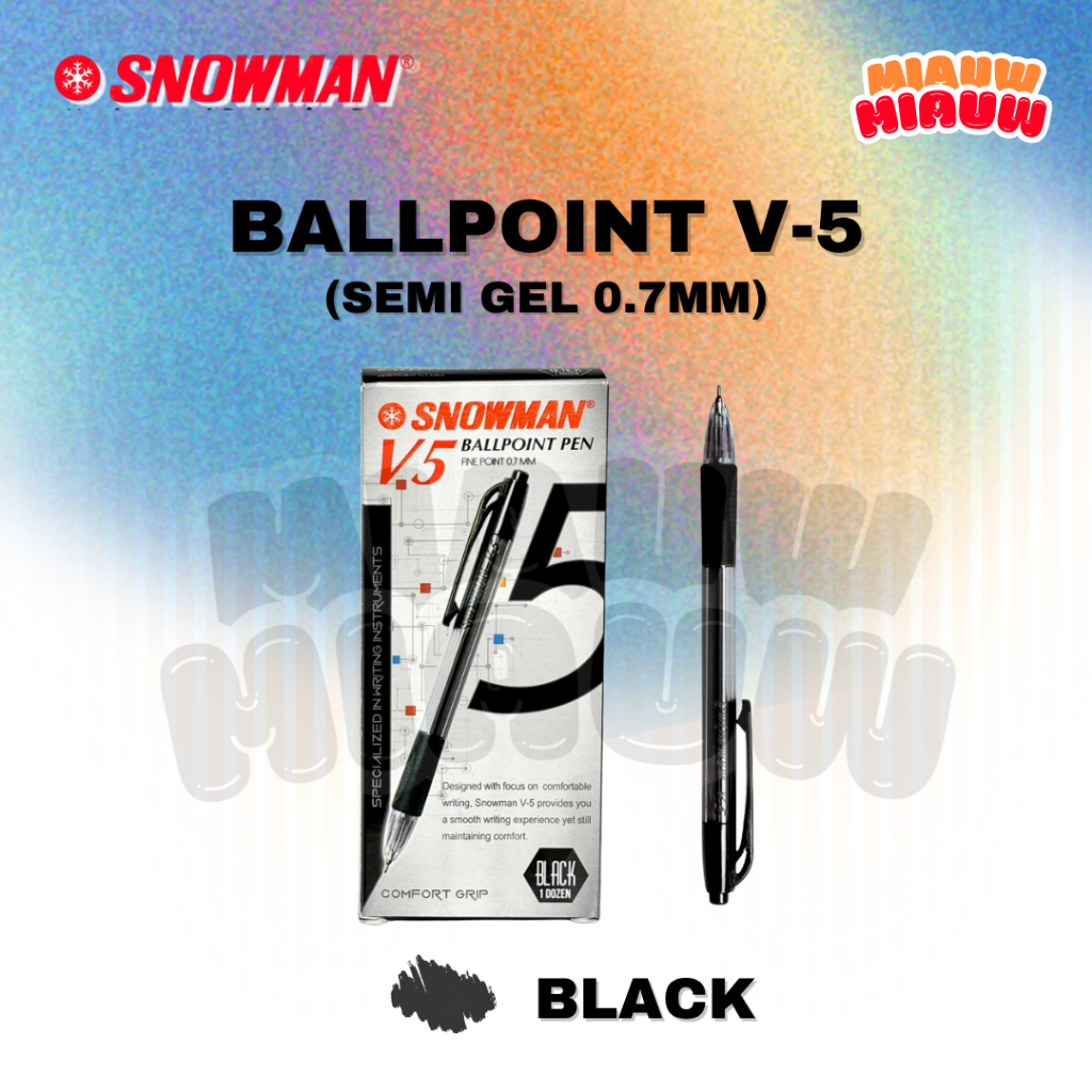 

Ballpoint Pen Snowman V-5 Medium 0,7mm | Bolpen/ Pulpen Original
