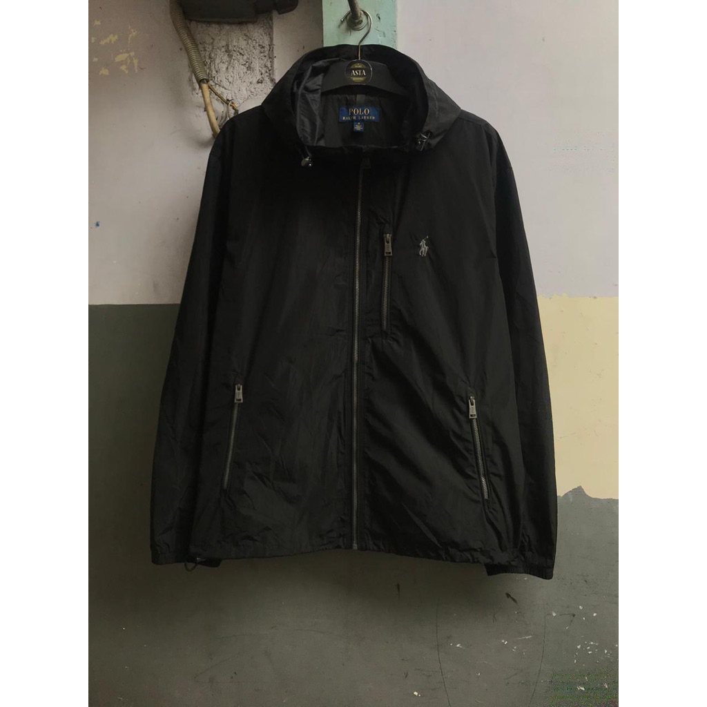 Jacket polo Ralph Lauren hitam L preloved