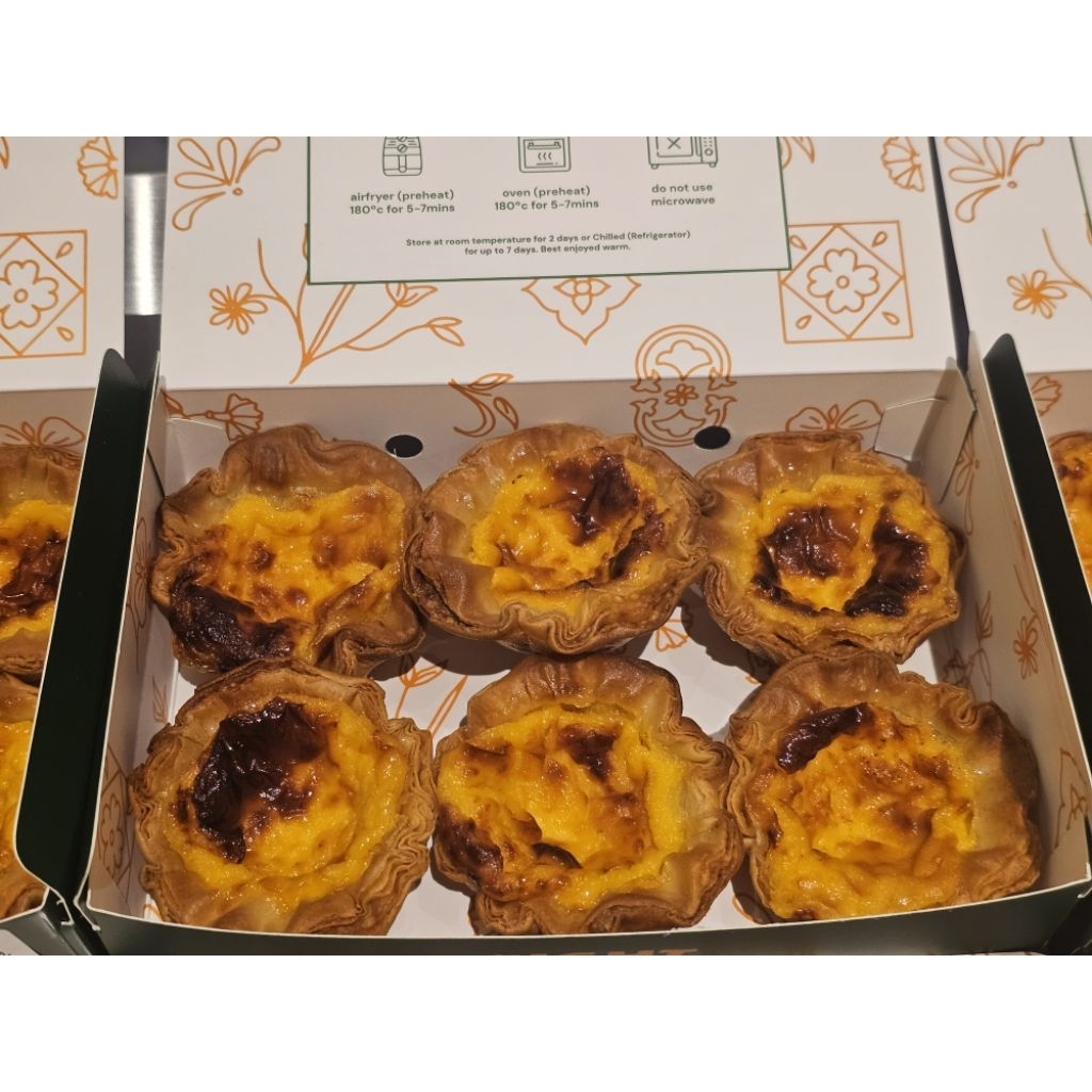 

Eight Tarts Box of 6 Portuguese Egg Tarts the OG BAE