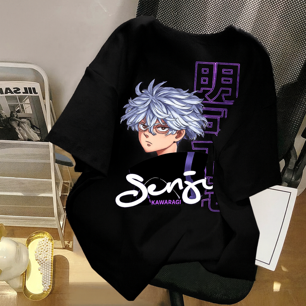 Kaos Senju Kawaragi Tokyo Revengers Anime Wibu baju pria Senju manga