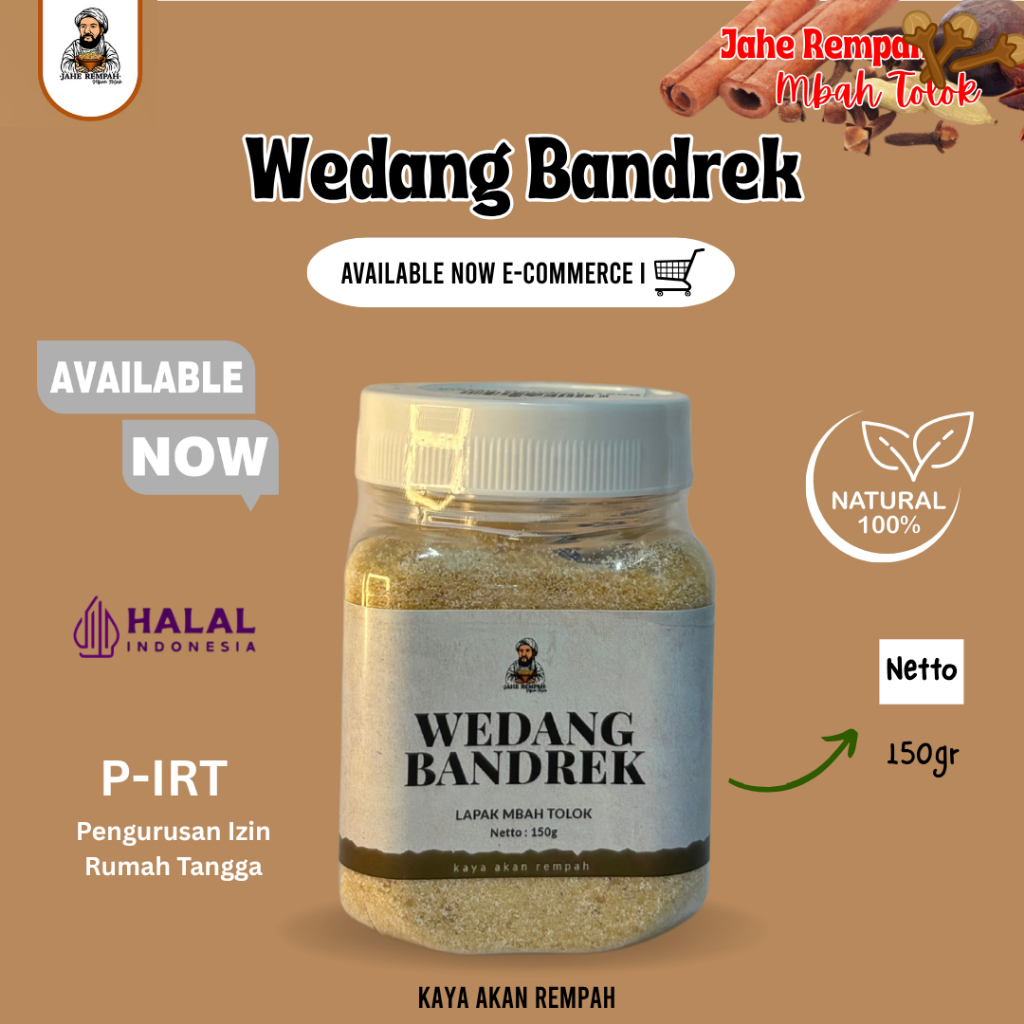 

WEDANG BANDREK INSTAN UNTUK MEMBANTU KESEHATAN JANTUNG DAN MEREDAKAN FLU DAN BATUK