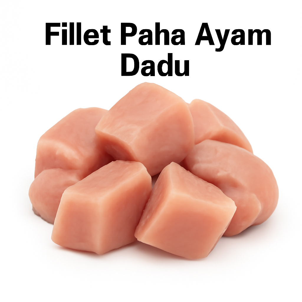 

Daging Chicken Thighs Dice 1 Kg / 1000 gram Fillet Paha Ayam