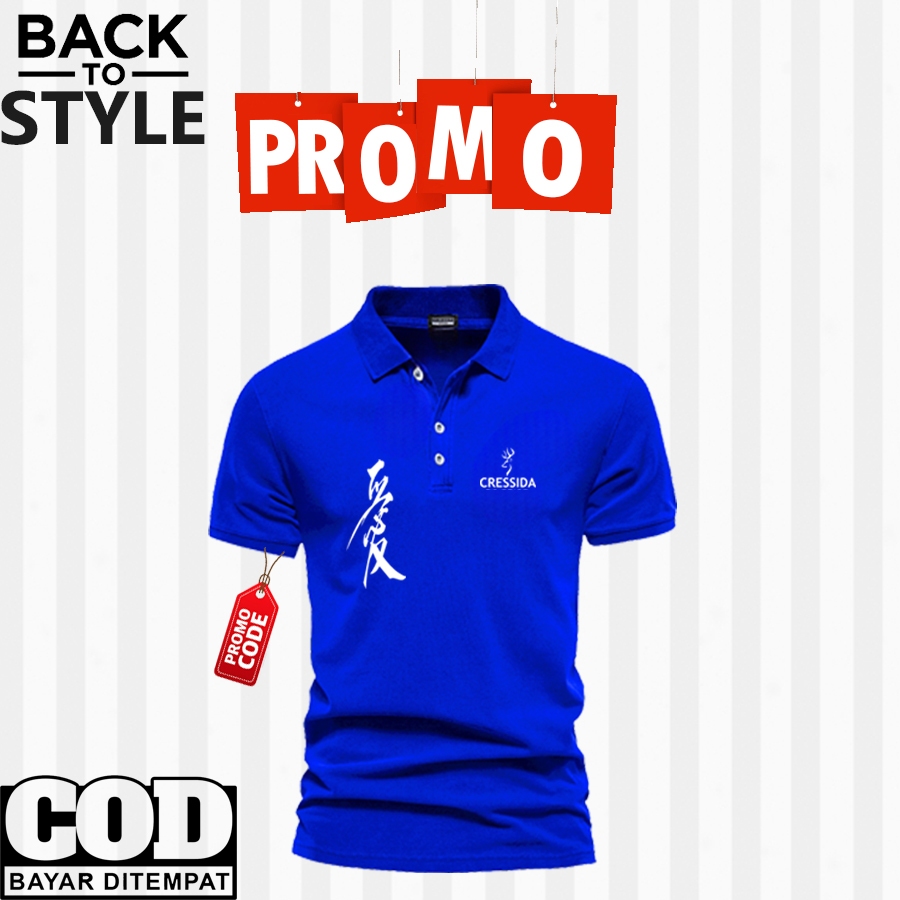 Kaos poloT-Shirt Polo  Dewasa Kaos Kerah 7012 Hitam Pria Kaos polo Polosan Pria/wanita