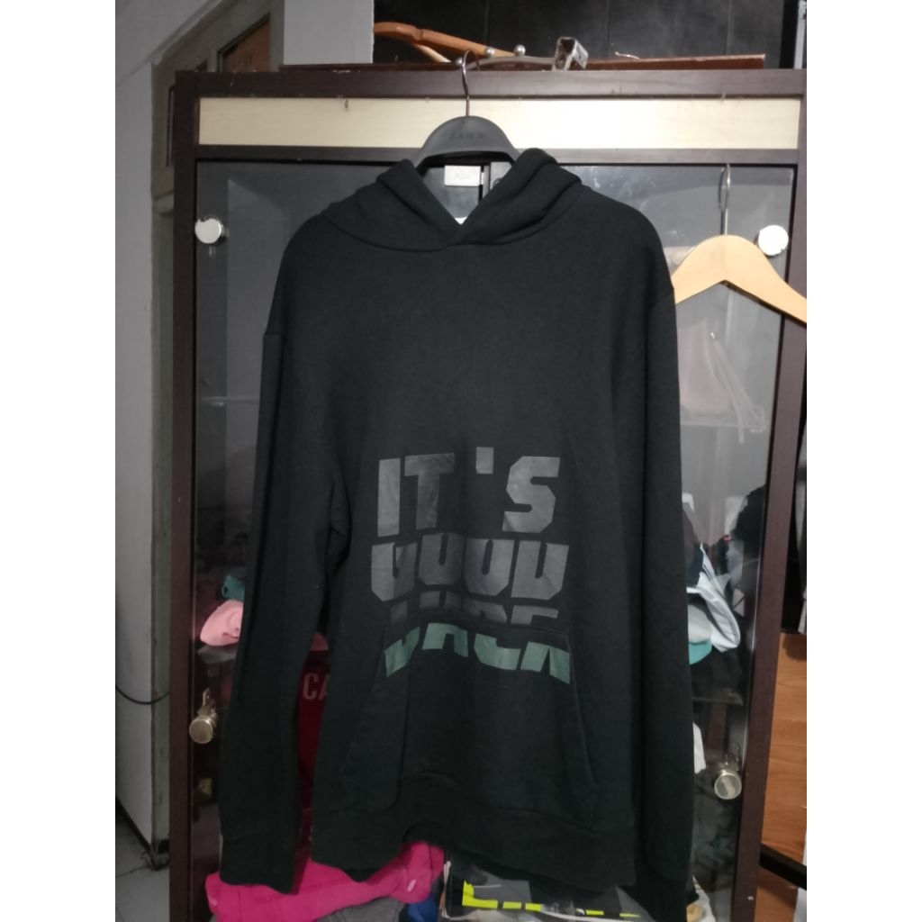 HOODIE BRANDED PLAC BLACK