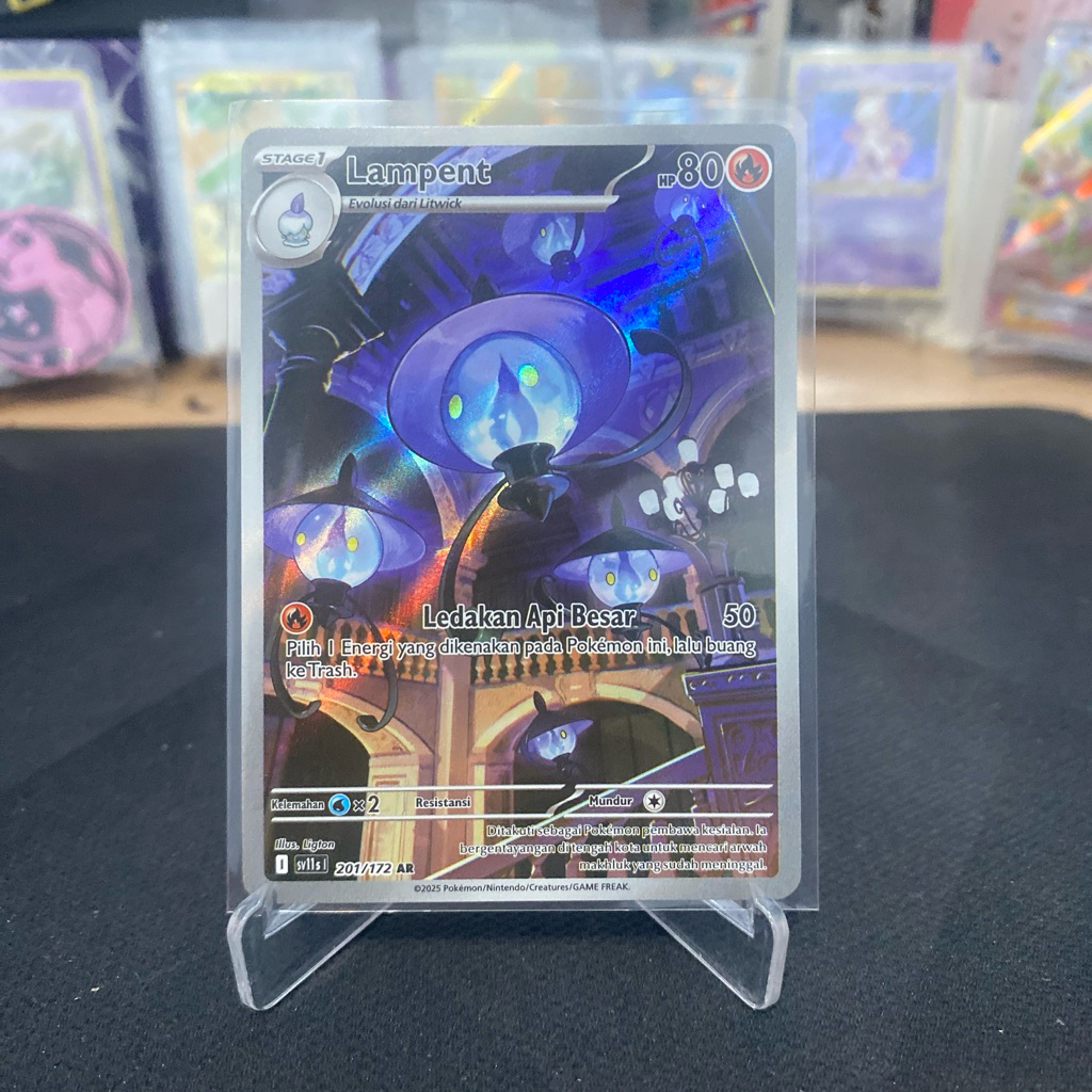 Lampent AR 201/172 TCG Pokemon Hitam dan Putih Indonesia