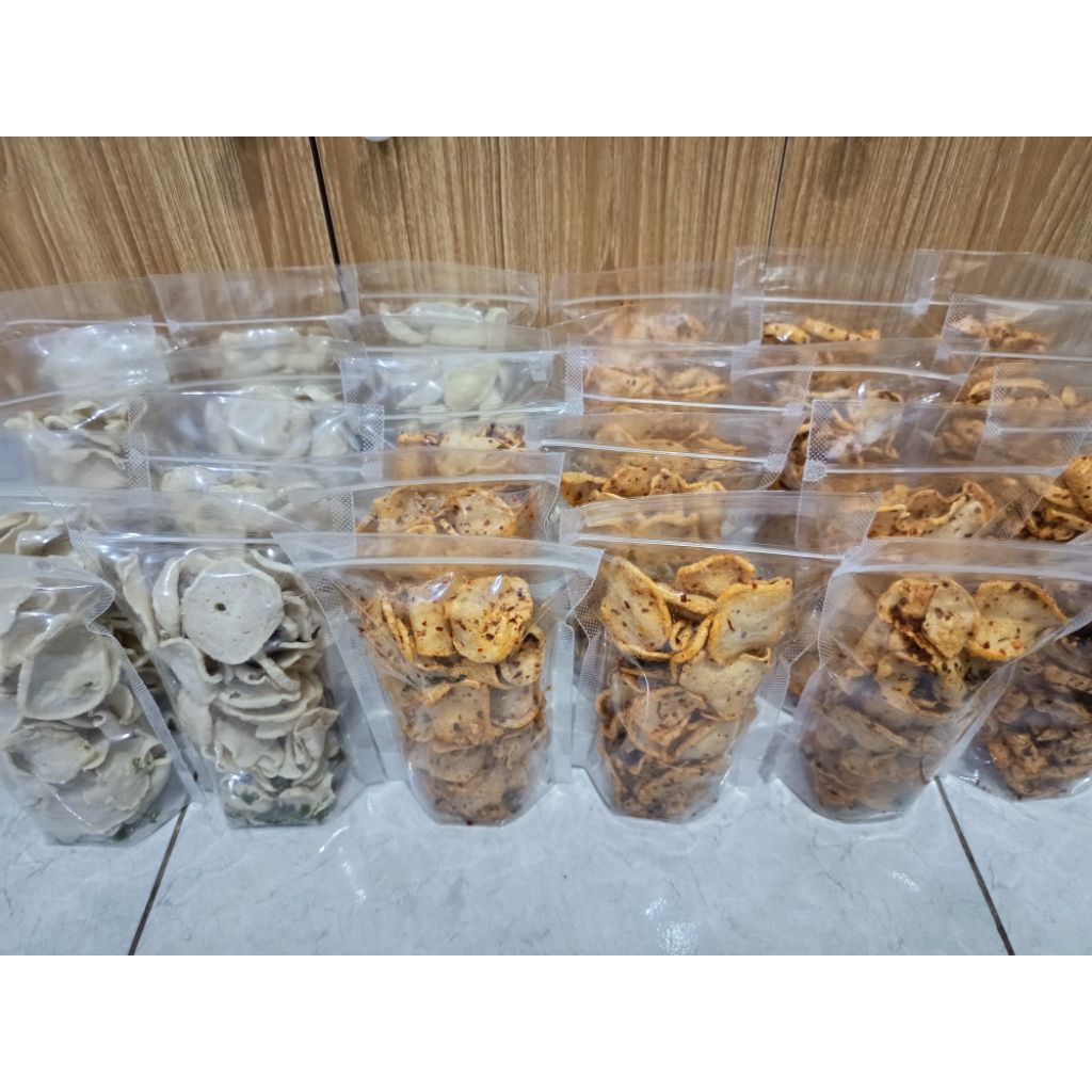 

basreng koin pedas dan original kemasan pouch 80gr