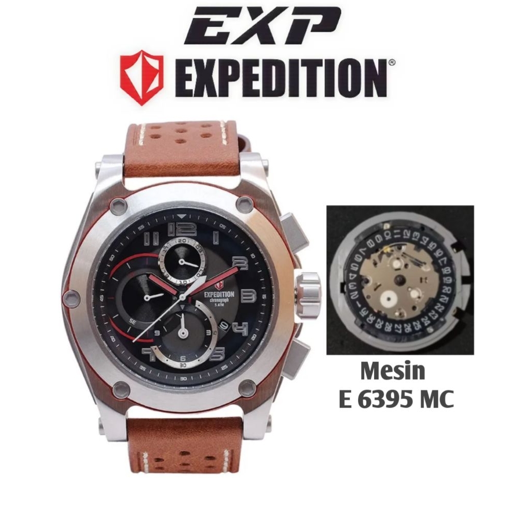 Mesin Original untuk Jam Tangan Expedition Type E 6395 MC