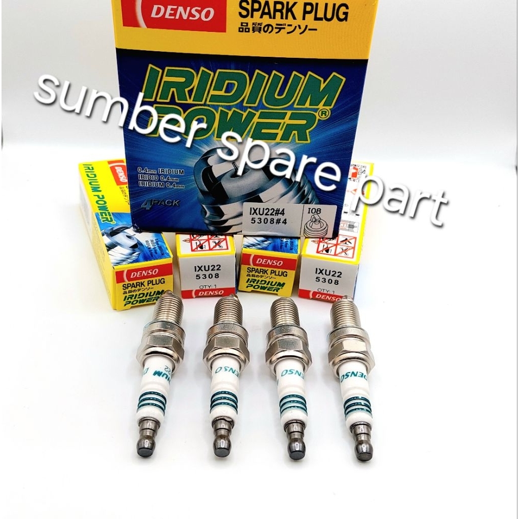 Busi Iriduim Atau Spark Plug Asli Denso Avanza Xenia VVTI Thn 2006 Sampai 2011 (IXU22)