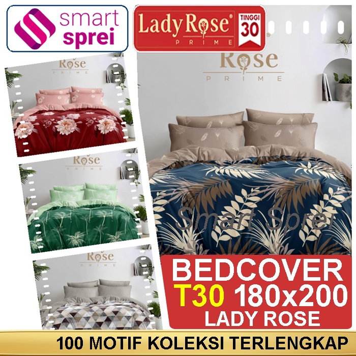 BEDCOVER LADY ROSE 180x200 FLAT / BEDCOVER LADY ROSE KING FLAT
