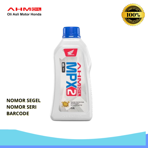 Oli Mesin Motor Matic AHM Oil MPX2 - 0.8L 10W-30 MPX 2 ORIGINAL 100% / Oli Mpx2 Matic Ahm Original 1